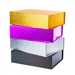 Winner package shiny glitter magnetic foldable gift boxes