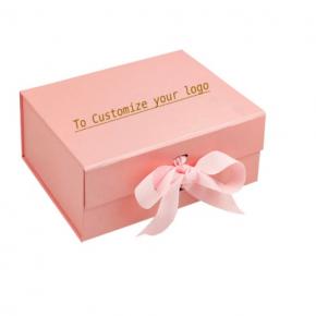 Custom branded design matte lamination rigid paper gift box 